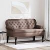 vidaXL Καναπές Chesterfield Καφέ 119.5 x 64.5 x 75 εκ. Τεχνητό Δέρμα