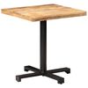 vidaXL Τραπέζι Bistro Τετράγωνο 70x70x75 εκ. Ακατέργαστο Ξύλο Μάνγκο
