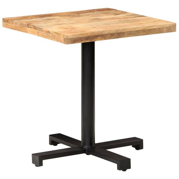 vidaXL Τραπέζι Bistro Τετράγωνο 70x70x75 εκ. Ακατέργαστο Ξύλο Μάνγκο