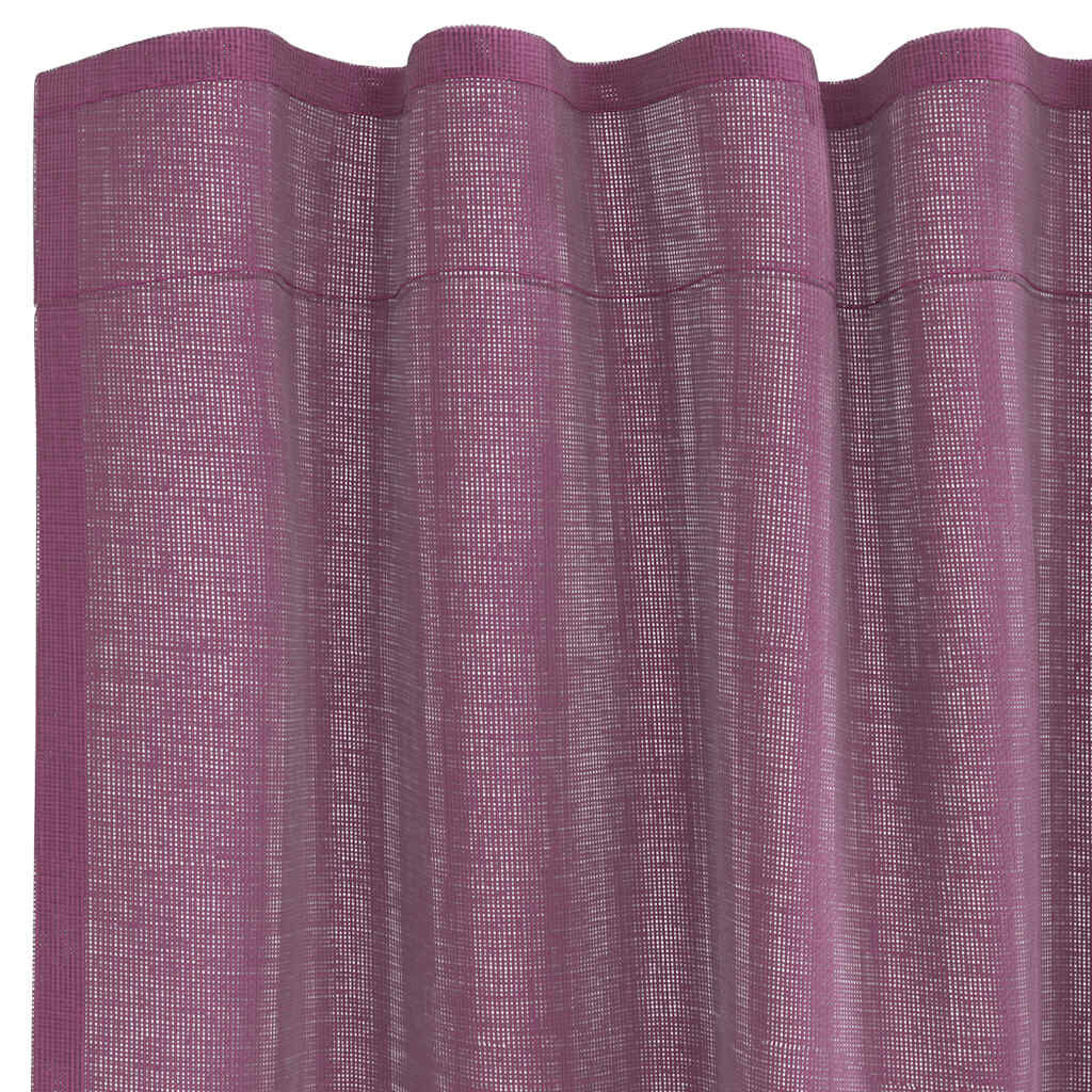 vidaXL Κουρτίνες Voile με βρόχους 2 τεμάχια Μοβ 140x245 εκ.