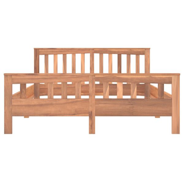 vidaXL Πλαίσιο Κρεβατιού 140 x 200 εκ. από Μασίφ Ξύλο Teak