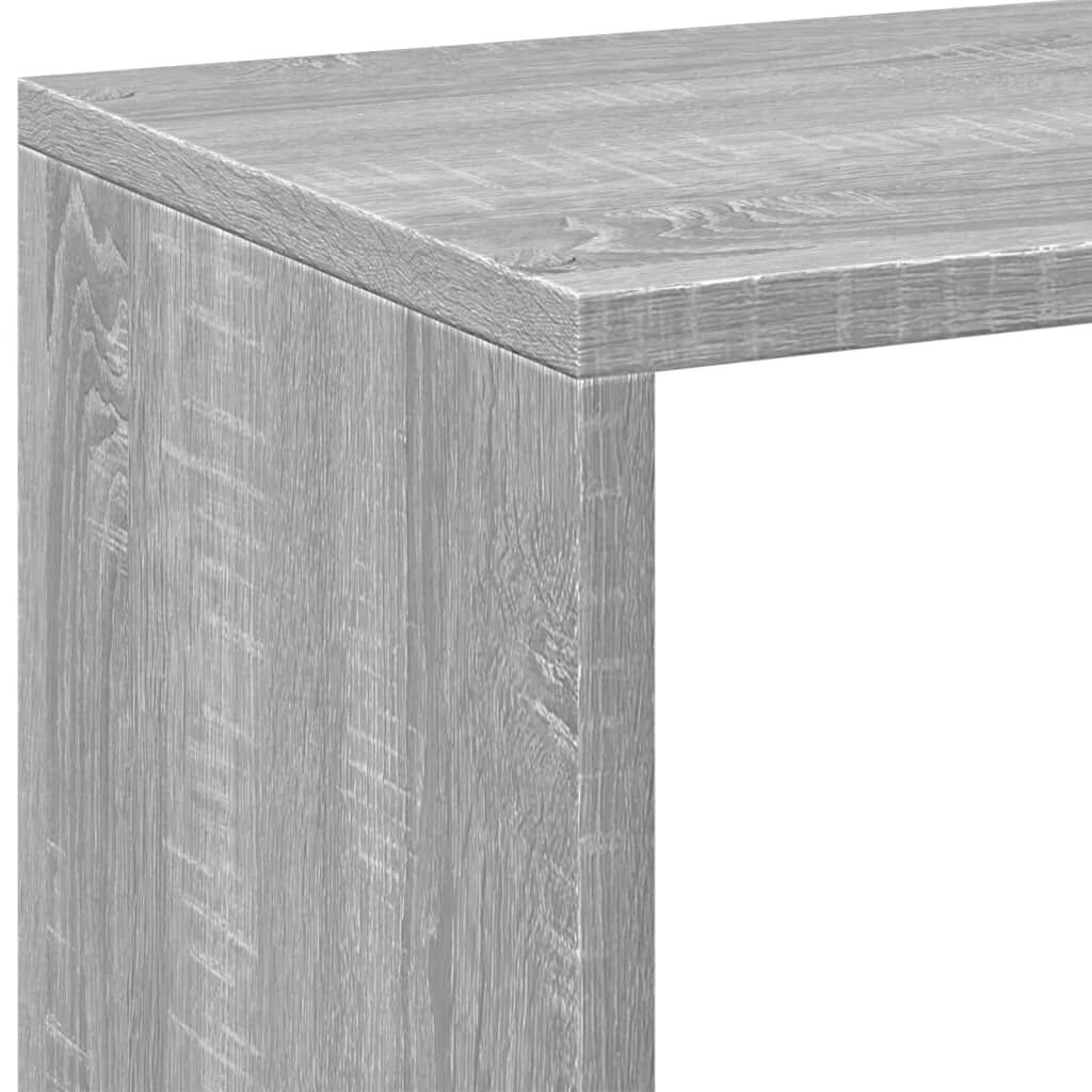 vidaXL Βιβλιοθήκη/Διαχωριστικό Χώρου Γκρι 69,5x29x103,5 εκ. Επεξ. Ξύλο