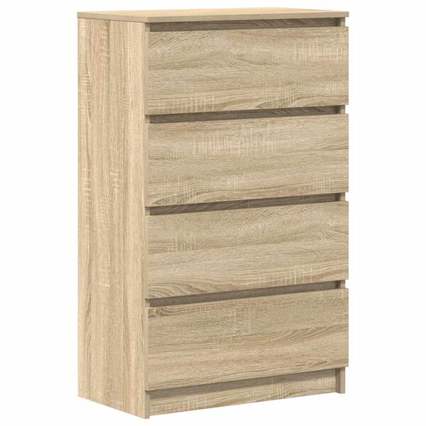 vidaXL Συρταριέρα Sonoma Δρυς 60 x 35 x 98,5 εκ. Επεξεργασμένο Ξύλο