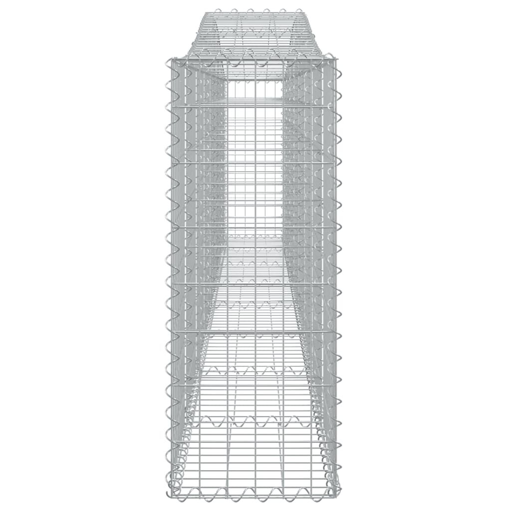 vidaXL Συρματοκιβώτια Τοξωτά 25 τεμ. 400x30x80/100 εκ. Γαλβαν. Ατσάλι