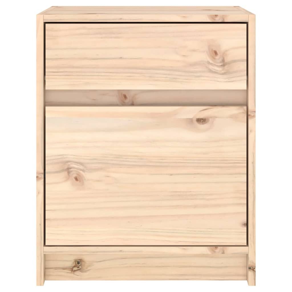 vidaXL Κομοδίνα 2 Τεμ. 40 x 31 x 50 εκ. από Μασίφ Ξύλο Πεύκου