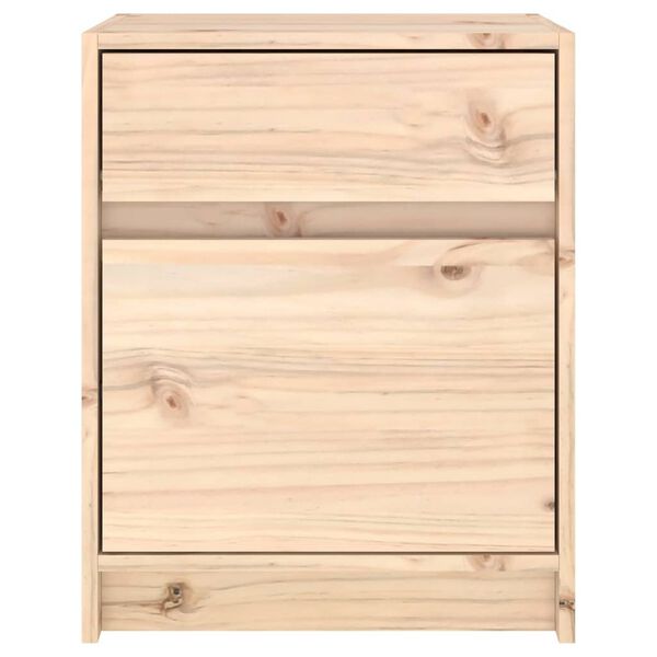 vidaXL Κομοδίνα 2 Τεμ. 40 x 31 x 50 εκ. από Μασίφ Ξύλο Πεύκου