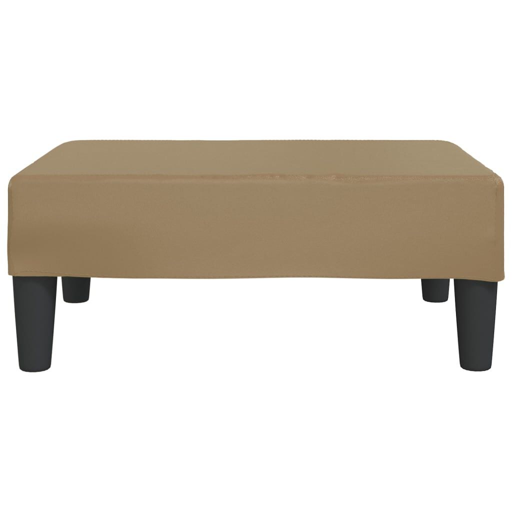 vidaXL Υποπόδιο Καπουτσίνο 78 x 56 x 32 εκ. από Συνθετικό Δέρμα
