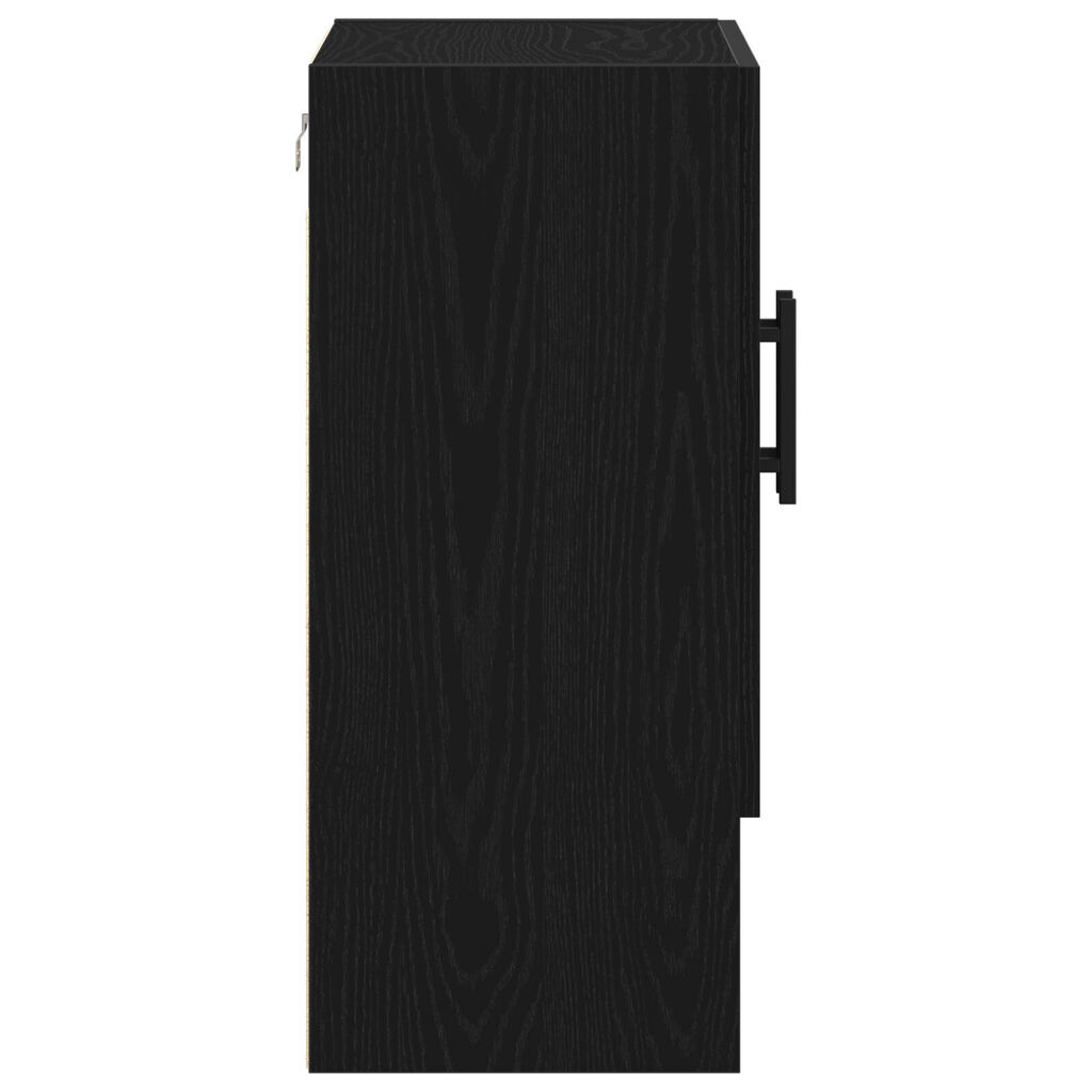 vidaXL Ντουλάπα Τοίχου Μαύρη Δρυς 60x31x70 εκ Πλαστικό Ξύλο