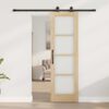 vidaXL Συρόμενη Πόρτα ORKDAL Καφέ 61 x 198.5 εκ. Ξύλο και μέταλλο