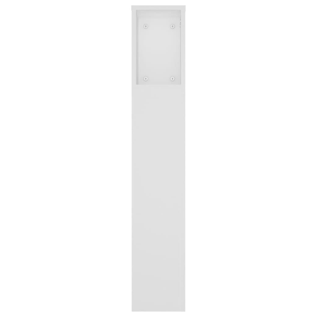 vidaXL Κεφαλάρι Με Αποθηκευτικό Χώρο Λευκό 180 x 18,5 x 104,5 εκ.
