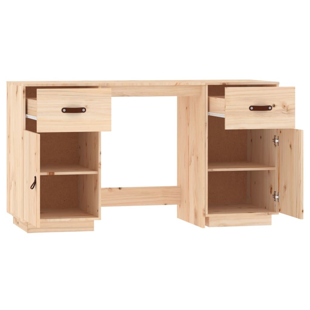vidaXL Ντουλάπι Γραφείου 135 x 50 x 75εκ. από Μασίφ Ξύλο Πεύκου
