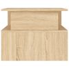 vidaXL Τραπεζάκι Σαλονιού Sonoma Δρυς 90x55x42,5 εκ Επεξεργασμένο Ξύλο