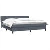 vidaXL Box Spring &Kappa;&rho;&epsilon;&beta;ά&tau;&iota; &mu;&epsilon; &sigma;&tau;&rho;ώ&mu;&alpha;&tau;&alpha; &Sigma;&kappa;&omicron;ύ&rho;&omicron; &gamma;&kappa;&rho;&iota; 200x210 cm &Beta;&epsilon;&lambda;&omicron;ύ&delta;&iota;&nu;&omicron;