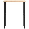 πάγκος εργασίας vidaXL 80x60x(71,5-98) cm Μασίφ Ξύλο Δρυς