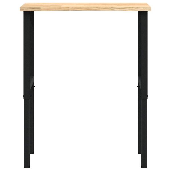 πάγκος εργασίας vidaXL 80x60x(71,5-98) cm Μασίφ Ξύλο Δρυς