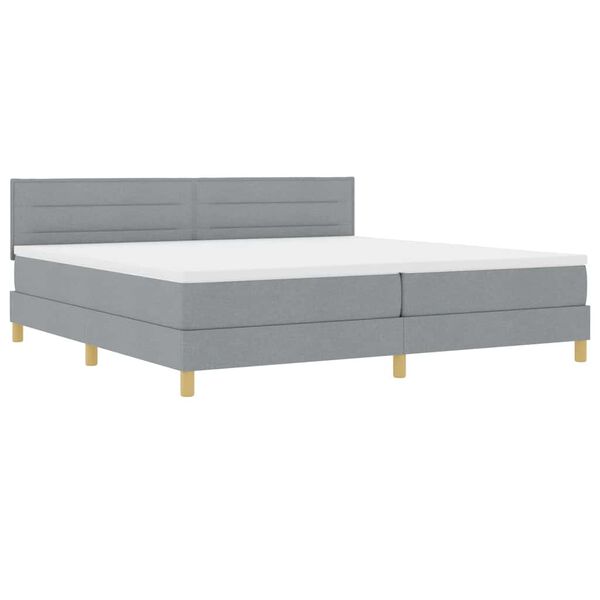 vidaXL &Kappa;&rho;&epsilon;&beta;ά&tau;&iota; box spring &mu;&epsilon; &sigma;&tau;&rho;ώ&mu;&alpha; &Alpha;&nu;&omicron;&iota;&chi;&tau;ό &gamma;&kappa;&rho;&iota; 200 x 200 cm ύ&phi;&alpha;&sigma;&mu;&alpha;