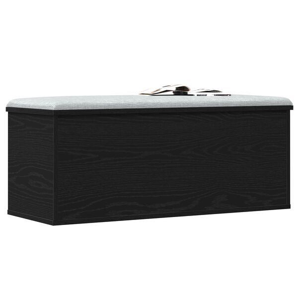 vidaXL Κουτί αποθήκευσης Μαύρη δρυς 90 x 35 x 35 cm Επεξεργασμένο ξύλο