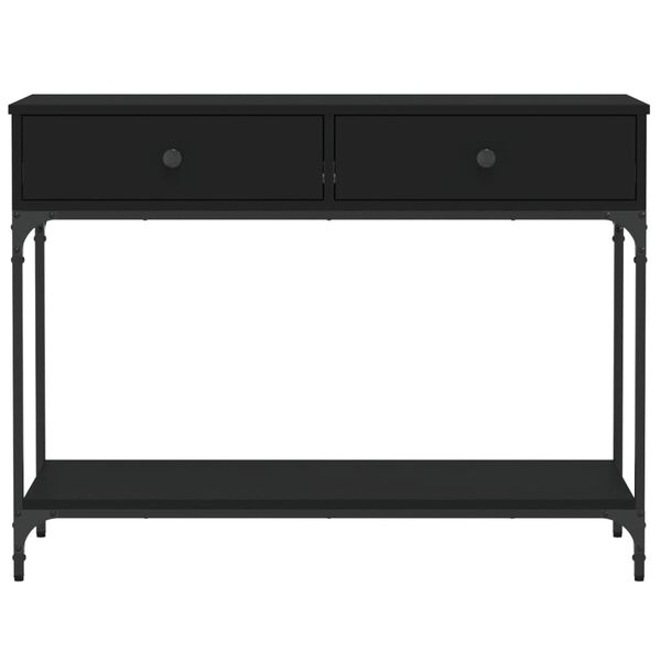 vidaXL Τραπέζι Κονσόλα Μαύρο 100 x 34 x 75 εκ. από Επεξεργ. Ξύλο