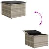 vidaXL Σετ Καναπέ Κήπου με αποθήκευση 8 pcs Ανοιχτό γκρι Πολυ ράταν