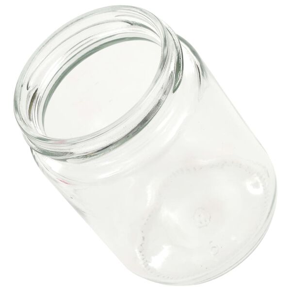 vidaXL Βάζα Μαρμελάδας 48 τεμ. 230 ml Γυάλινα με Κόκκινα/Λευκά Καπάκια