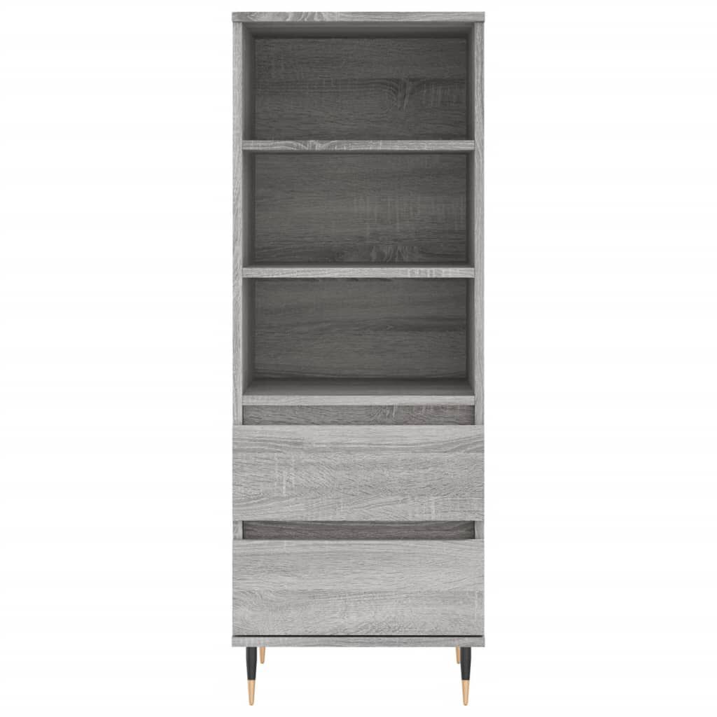 vidaXL Ντουλάπι Γκρι Sonoma 40x36x110 εκ. από Επεξεργασμένο Ξύλο