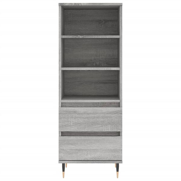 vidaXL Ντουλάπι Γκρι Sonoma 40x36x110 εκ. από Επεξεργασμένο Ξύλο