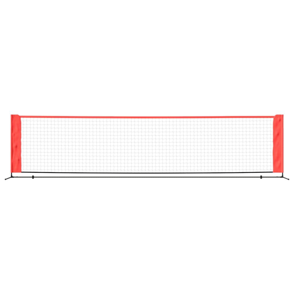 vidaXL Δίχτυ Τένις Μαύρο & Κόκκινο 400x100x87 εκ. από Πολυεστέρα