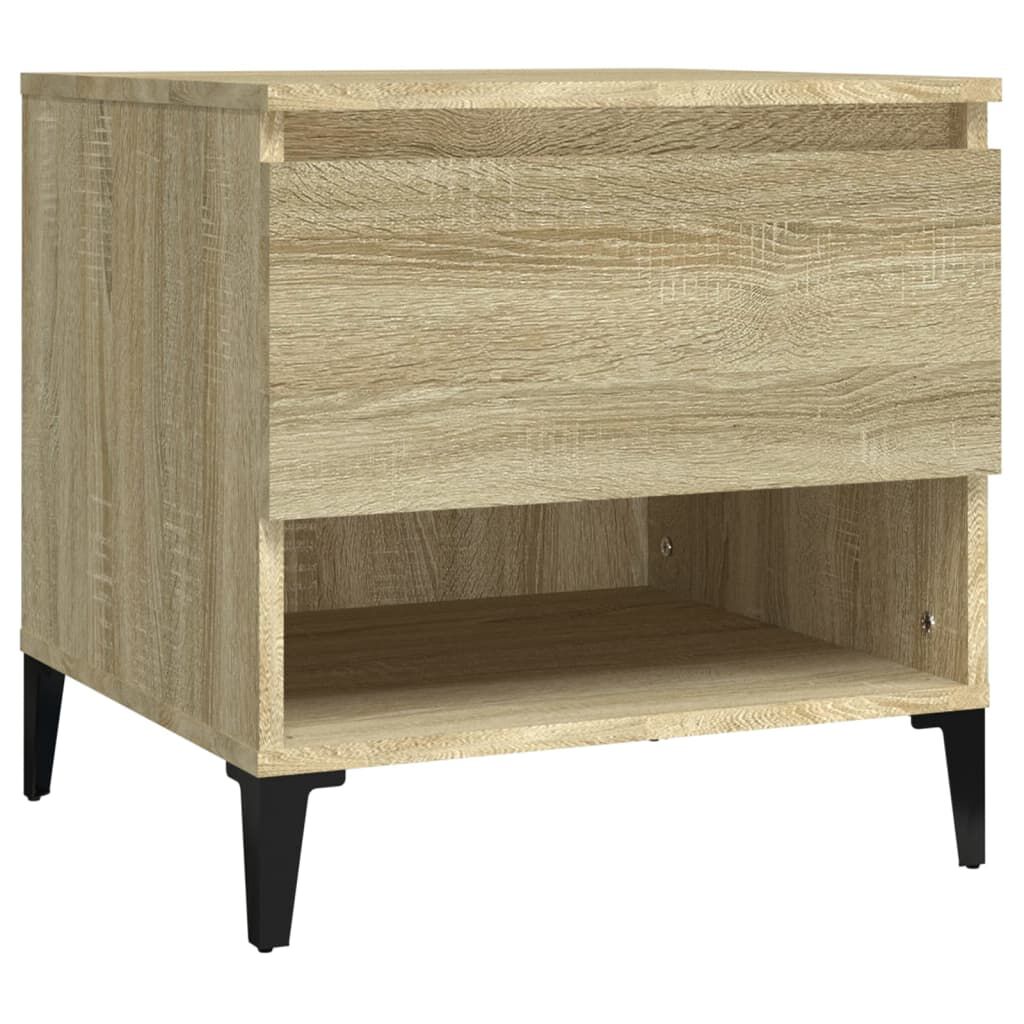 vidaXL Βοηθητικό Τραπέζι Sonoma Δρυς 50x46x50 εκ. Επεξεργασμένο Ξύλο