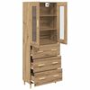 vidaXL Highboard &mu;&epsilon; &sigma;&upsilon;&rho;&tau;ά&rho;&iota; Artisan Oak 69,5 x 34 x 180 &epsilon;&kappa;.