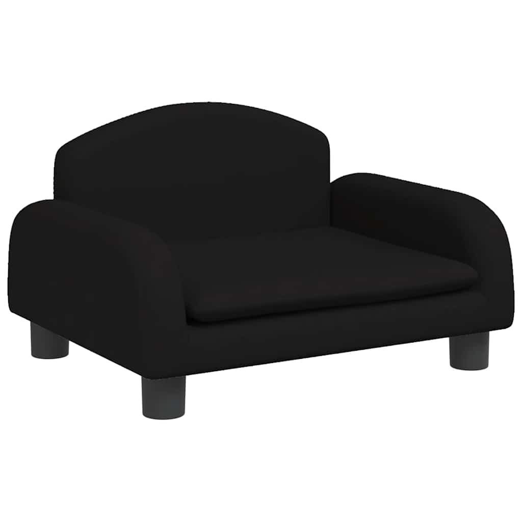 vidaXL Κρεβάτι Σκύλου Μαύρο 50 x 40 x 30 εκ. Υφασμάτινο