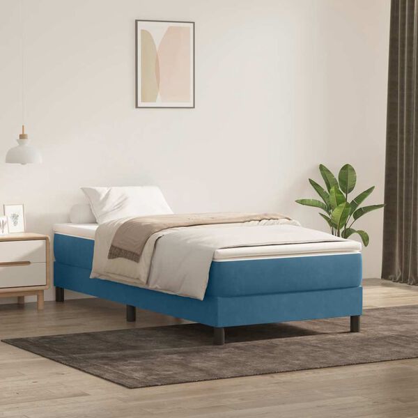 vidaXL &Kappa;&rho;&epsilon;&beta;ά&tau;&iota; Boxspring &mu;&epsilon; &Sigma;&tau;&rho;ώ&mu;&alpha; &Sigma;&kappa;&omicron;ύ&rho;&omicron; &Mu;&pi;&lambda;&epsilon; 90x220 &epsilon;&kappa;. &Beta;&epsilon;&lambda;&omicron;ύ&delta;&iota;&nu;&omicron;