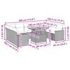 vidaXL Σαλόνι Κήπου 10 Τεμαχίων Γκρι από Συνθετικό Ρατάν με Μαξιλάρια