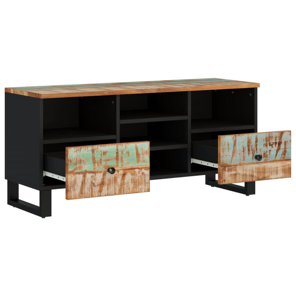 vidaXL Έπιπλο Τηλεόρασης 100x33x46εκ. Μασίφ Ανακυκλ. Ξύλο & Επεξ. Ξύλο