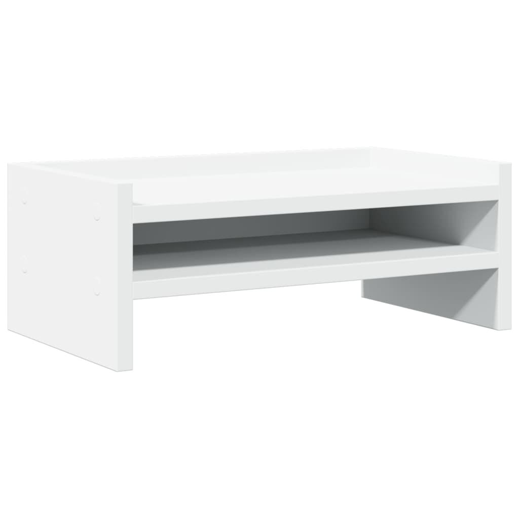 vidaXL Βάση Οθόνης Λευκή 42x24x16 εκ. από Επεξ. Ξύλο