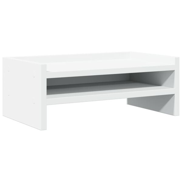 vidaXL Βάση Οθόνης Λευκή 42x24x16 εκ. από Επεξ. Ξύλο