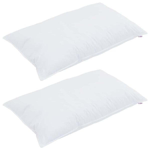 vidaXL Πάπλωμα με μαξιλάρι 3 pcs Λευκό 200 x 200 cm Μικροΐνες