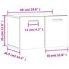 vidaXL Ντουλάπι Τοίχου Καφέ Δρυς 60x36,5x35 εκ. Επεξεργασμένο Ξύλο