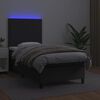 vidaXL &Kappa;&rho;&epsilon;&beta;ά&tau;&iota; Boxspring &mu;&epsilon; &Sigma;&tau;&rho;ώ&mu;&alpha; & LED &Mu;&alpha;ύ&rho;&omicron; 90x190 &epsilon;&kappa;. &Sigma;&upsilon;&nu;&theta;. &Delta;έ&rho;&mu;&alpha;