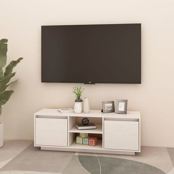 vidaXL Έπιπλο Τηλεόρασης 110 x 30 x 40 εκ. από Μασίφ Ξύλο Πεύκου