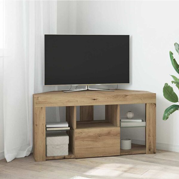 vidaXL &Gamma;&omega;&nu;&iota;&alpha;&kappa;ό&sigmaf; LED &Tau;&eta;&lambda;&epsilon;&omicron;&pi;&tau;&iota;&kappa;ό&sigmaf; &Kappa;ά&mu;&pi;&iota;&nu;&gamma;&kappa; Artisan Oak 100 x 40 x 50 cm