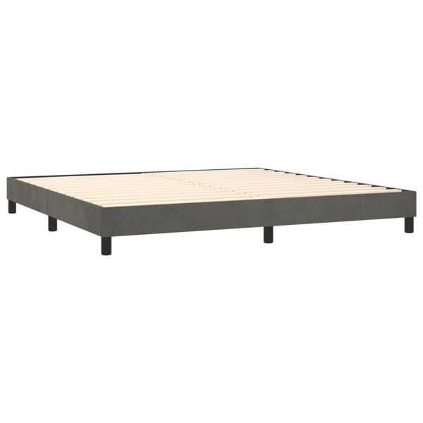vidaXL &Kappa;&rho;&epsilon;&beta;ά&tau;&iota; Boxspring &mu;&epsilon; &Sigma;&tau;&rho;ώ&mu;&alpha; &Sigma;&kappa;&omicron;ύ&rho;&omicron; &Gamma;&kappa;&rho;&iota; 200x200 &epsilon;&kappa;. &Beta;&epsilon;&lambda;&omicron;ύ&delta;&iota;&nu;&omicron;