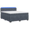 vidaXL &Kappa;&rho;&epsilon;&beta;ά&tau;&iota; Box Spring &mu;&epsilon; &Sigma;&tau;&rho;ώ&mu;&alpha; &kappa;&alpha;&iota; LED &Sigma;&kappa;&omicron;ύ&rho;&omicron; &Gamma;&kappa;&rho;&iota; 200 x 200 cm