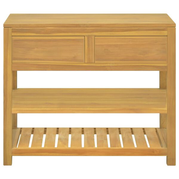 vidaXL Έπιπλο Μπάνιου 90 x 45 x 75 εκ. από Μασίφ Ξύλο Teak