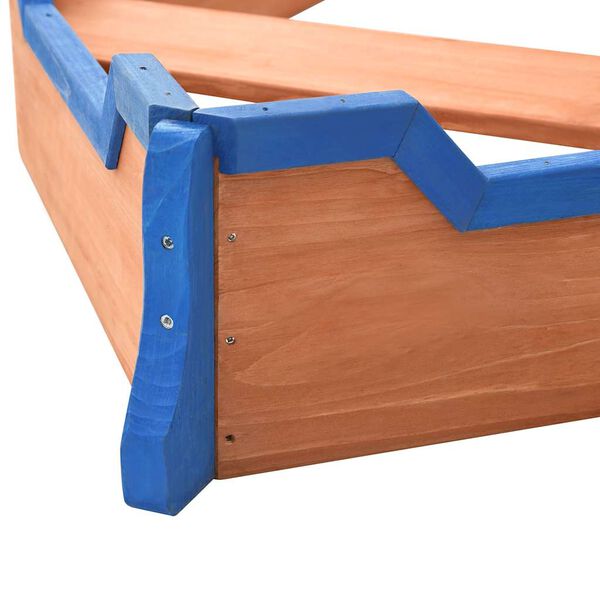 vidaXL Αμμοδόχος Πειρατικό Καράβι 190x94,5x101 εκ. από Ξύλο Ελάτης