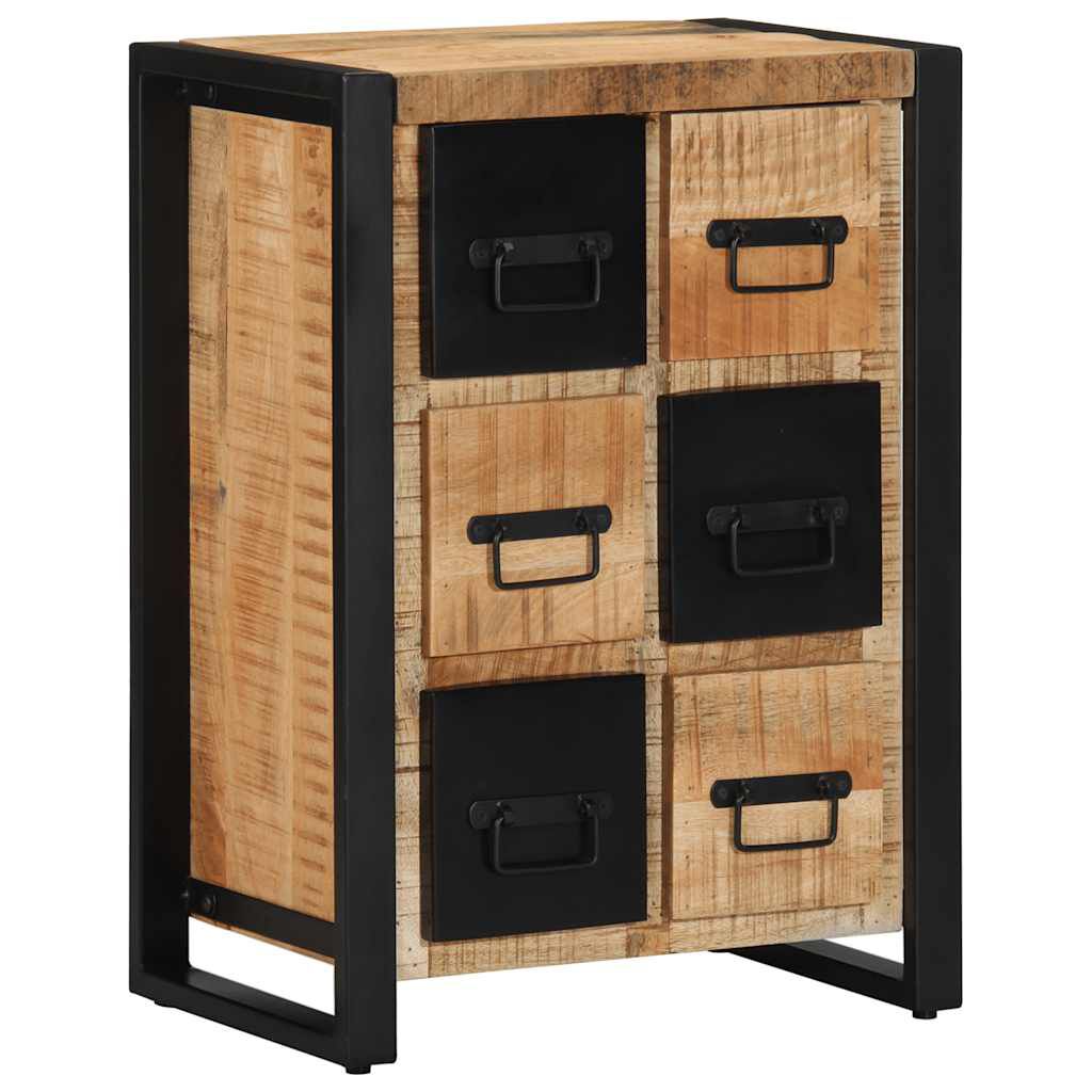 vidaXL Sideboard 50x35x70 cm Στερεό ακατέργαστο ξύλο Mango
