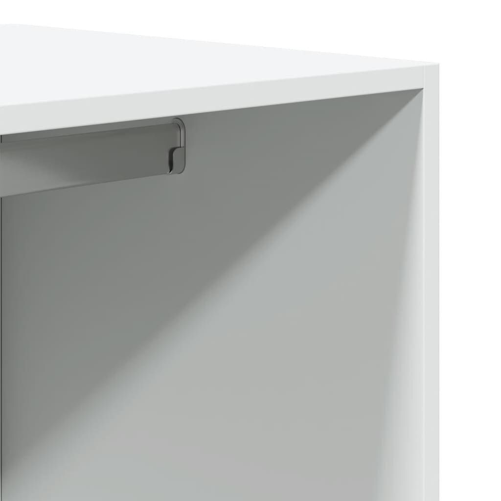 vidaXL Ντουλάπα Λευκή 80 x 50 x 200 εκ. από Επεξεργασμένο Ξύλο