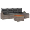 vidaXL Σετ Καναπέ Κήπου 6 pcs Γκρι