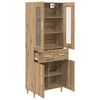 vidaXL Highboard Artisan Oak 69,5 x 34 x 180 &epsilon;&kappa;. &Epsilon;&pi;&epsilon;&xi;&epsilon;&rho;&gamma;&alpha;&sigma;&mu;έ&nu;&omicron; &xi;ύ&lambda;&omicron;