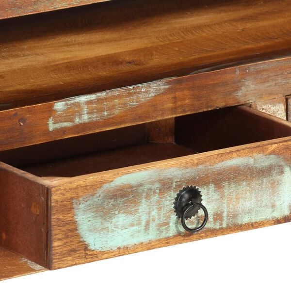 vidaXL Έπιπλο Τηλεόρασης 110x30x40εκ. Πολύχρωμο από Μασίφ Ανακυκ. Ξύλο