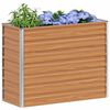 vidaXL Ζαρντινιέρα Υπερυψωμένη Ασημί 100x40x77 εκ. Γαλβανισμ. Χάλυβας